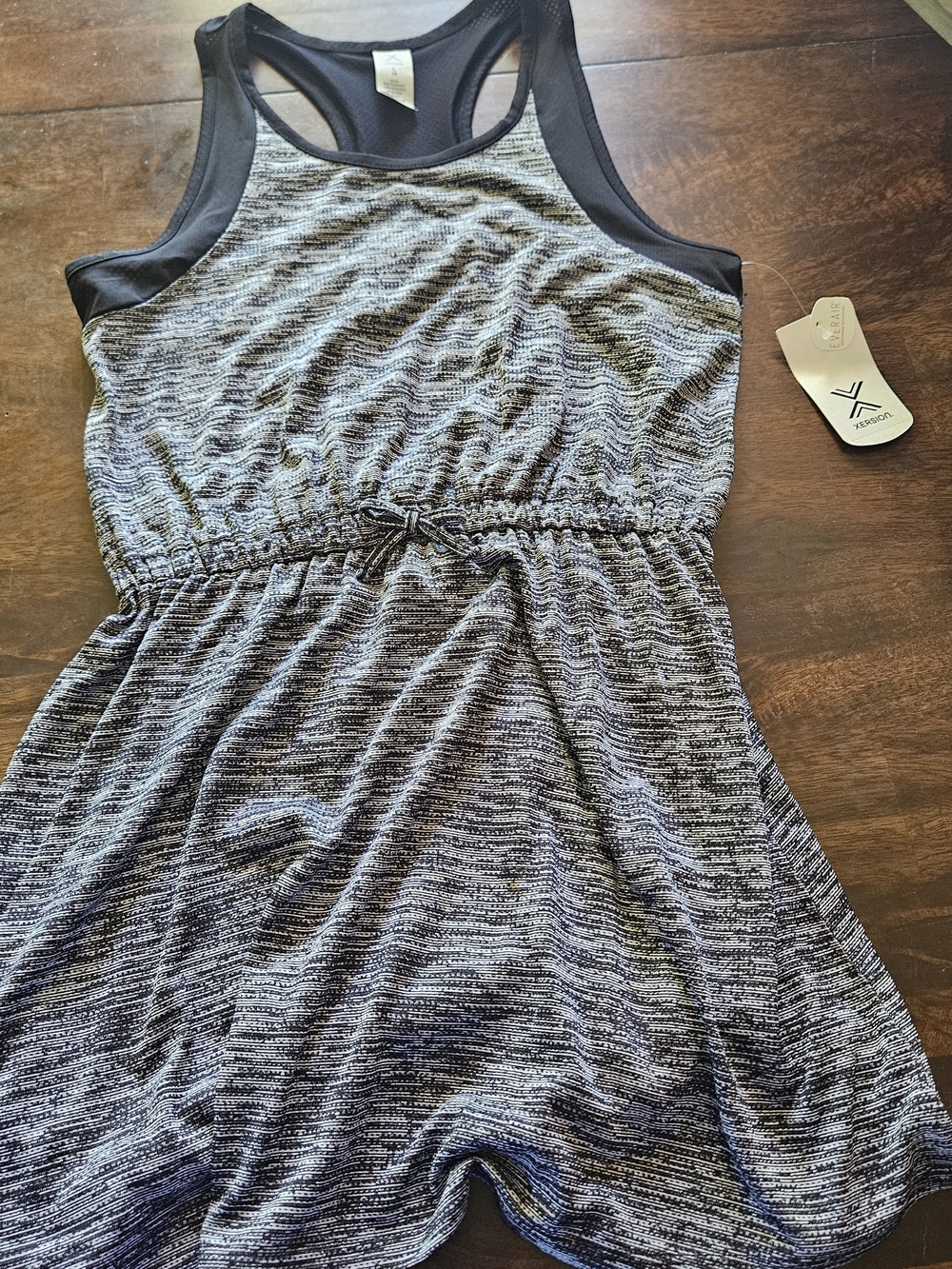NWT Xersion Black Performance Racerback Romper